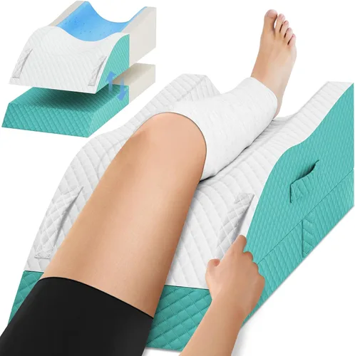 Vista 15 de Almohadas de elevación TranquilRelax para piernas después de cirugía, almohada de cuña de espuma viscoelástica ajustable para lesiones o descanso