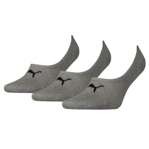 Vista 2 de Calcetines Tobilleros Deportivos Puma FOOTIE (3 Pares) Gris