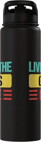 Vista 4 de Gris Name Stainless Steel Insulated Water Bottle Black