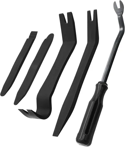Vista 10 de Kit de 5 herramientas de extracción de adornos de automóvil, herramienta de palanca de extracción automática de clips para panel de tablero de Azul