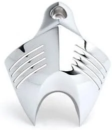 Vista 3 de SMT-Cubierta de bocina cromada compatible con H-D Big Twins V-Rods Stock Cowbell Horns 1992-2013 [B00RUEACKM]