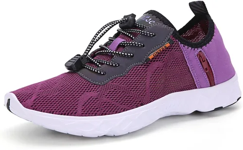 Vista 2 de Whatseaso Zapatos acuáticos para mujeres y hombres, ligeros, de secado rápido, para playa, adultos, zapatos deportivos para natación, surf, piscina