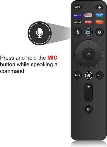 Vista 4 de Control remoto por voz para Vizio Smart TV, XRT260 Reemplazo remoto para todos los televisores Vizio LED LCD HD 4K UHD HDR Smart TV con teclas