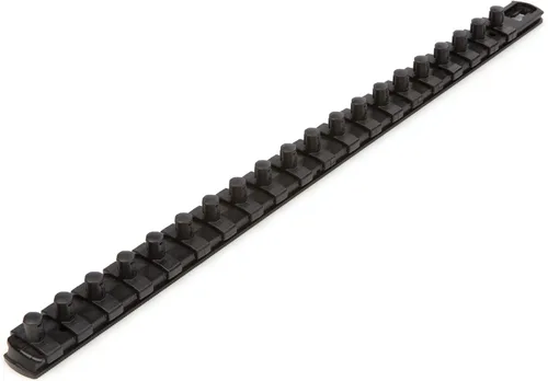 Vista 25 de TEKTON 3/8 Pulgadas de accionamiento x 8 Pulgadas de riel de enchufe, 10 clips (negro) OSR11210 Fabricado en EE. UU