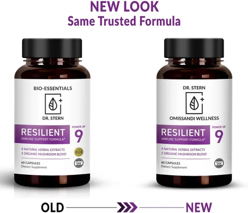 Vista 2 de OMISSANDI-WELLNESS Resilient - Apoyo natural del sistema inmunológico - Dr. Ian Stern Formulado - para mejorar tus defensas - Con mezcla de hongos