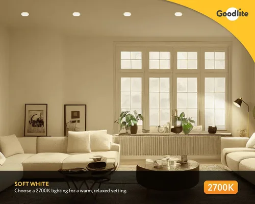 Vista 2 de GOODLITE® G-83481 - Bombillas LED GU10 de 8 W, equivalentes a bombillas halógenas de 75 W, regulables, 700 lm, blanco cálido, 2700 K, ángulo de haz