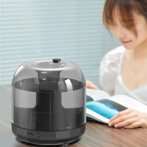 Vista 7 de Mini humidificadores portátiles, 2024 nuevos humidificadores pequeños de niebla fría de 16.9 fl oz para dormitorio, humidificador de escritorio USB