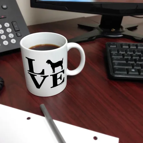 Vista 6 de Barnyard Farm Animal Love Goats Barn Yard Billy Goat - Taza de café, color blanco 11oz - Amor