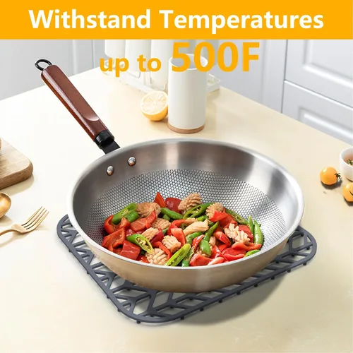 Vista 3 de Protectores de fregadero de cocina de 12 x 11 y 13 x 11 pulgadas, protectores de silicona para fregadero de cocina para la parte inferior del Gris