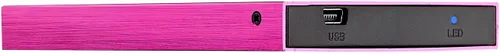 Vista 3 de Disco duro delgado de bolsillo externo USB 2.0 de 1 TB - Rosa dulce - Ntfs