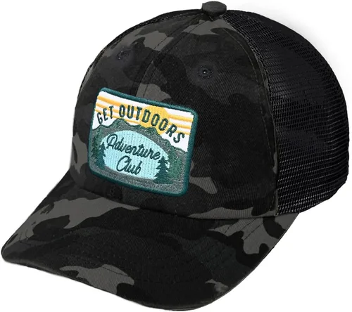 Vista 8 de Funky Junque Gorra de béisbol para hombre y mujer, diseño de camionero, con cierre de malla, ajustable, retro, transpirable