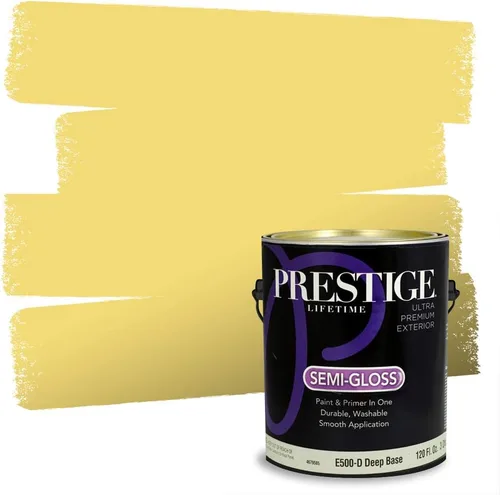 Vista 33 de PRESTIGE Pinturas de pintura exterior e imprimación en uno, 1 galón, plano, combinación comparable de Benjamin Moore* Pila de heno