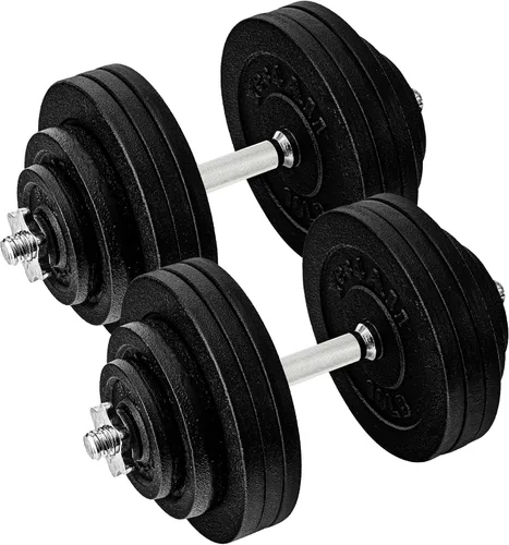 Vista 13 de Yes4All Old School Adjustable Dumbbell Set with Weight Plates, Star Lock Collars/Connector, 40lbs to 200lbs Adjustable Weight Plates Set