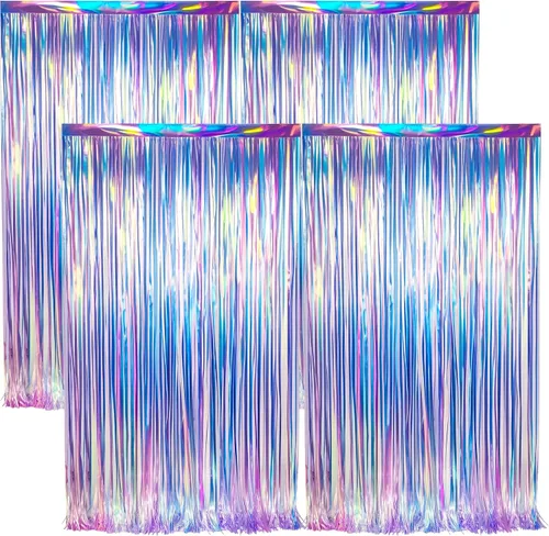Vista 14 de BTSD-home 6pc Iridescent Party Decorations Hanging Decor Iridiscente 1