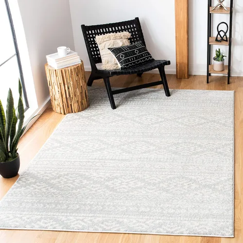 Vista 15 de SAFAVIEH Tapete decorativo de la colección Tulum de 2 x 3 pies, color negro y marfil, diseño tribal bohemio marroquí, no desprende pelo y es