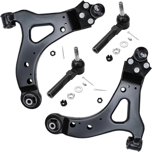 Vista 155 de Detroit Axle - 4 piezas de brazos de control traseros para Ford C-Max, Focus, Mazda 3 5, Volvo C30, C70, S40, V50, 4 brazos de control superiores e