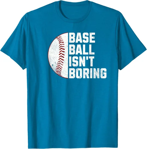 Vista 9 de Camiseta Baseball Isn't Boring, Negro