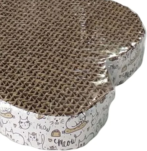 Vista 5 de er Cartón ES Mat Sofá corrugado Scratch Pad Nido para garras Cuidado Muebles Protector Accesorios para mascotas, Flor