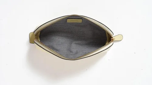 Vista 7 de Cockatoo Estuche para lápices de piel auténtica, soporte para accesorios, bolsa de papelería, estuche con cremallera para el trabajo y la oficina