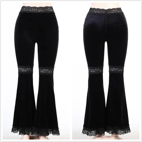 Vista 3 de win2win Pantalones góticos para mujeres o adolescentes punk góticos de los años 70