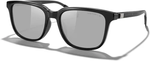 Vista 2 de MERRY'S Gafas de sol polarizadas rectángulo unisex de la vendimia de las gafas de sol para los hombres