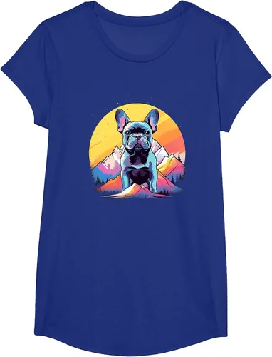 Vista 71 de French Bulldog Dog Men Women Kids T-Shirt Asphalt Grey