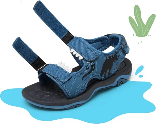 Vista 2 de DREAM PAIRS Sandalias deportivas de verano para niños y niñas, zapatos deportivos de agua para niños pequeños