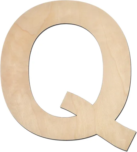 Vista 13 de Letra de madera A de 12 pulgadas de grosor, letra de madera grande sin terminar de 1/4 de pulgada de grosor para decoración de pared del hogar Letra