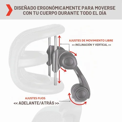 Vista 4 de Engineered Now El reposacabezas original para la silla Herman Miller Aeron (H3 para remasterizado, carbono)