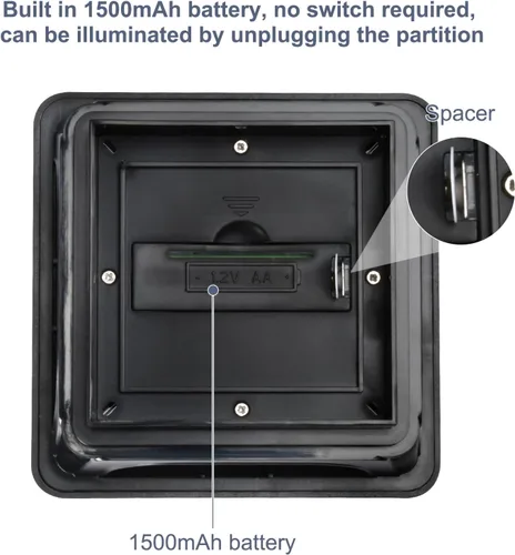 Vista 8 de Luces solares para postes de metal de 3 x 3 pulgadas y valla de vinilo de madera de 4 x 4, paquete de 2 – IP65 impermeable, brillante 120 lúmenes