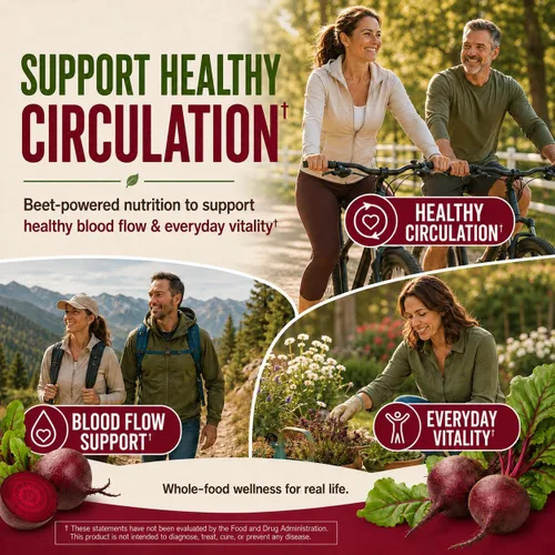 Vista 7 de Country Farms Bountiful Beets - Cápsulas de remolacha integral, superalimento de extracto de remolacha integral, refuerzo de óxido nítrico natural