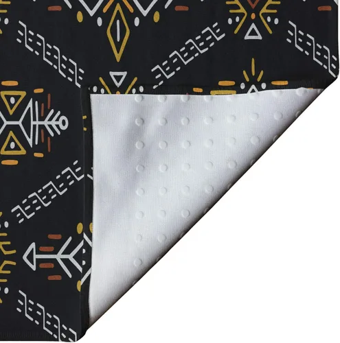 Vista 4 de Ambesonne Arrow - Toalla para esterilla de yoga, patrón indígena inspirado en los nativos, antideslizante, absorbente del sudor, para yoga, pilates
