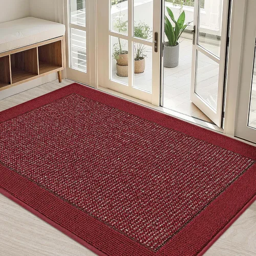 Vista 31 de BEQHAUSE Tapete para puerta interior de 20 x 32 pulgadas, tapete antideslizante para entrada, lavable, resistente a la suciedad, tapete