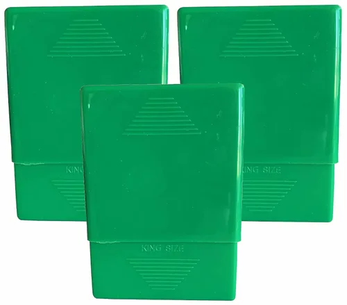 Vista 8 de Estuche de plástico a prueba de aplastamiento para cigarrillos King y 100 segundos (1, verde)