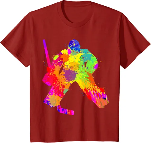 Vista 73 de Camiseta de hockey de hockey sobre hielo, Negro