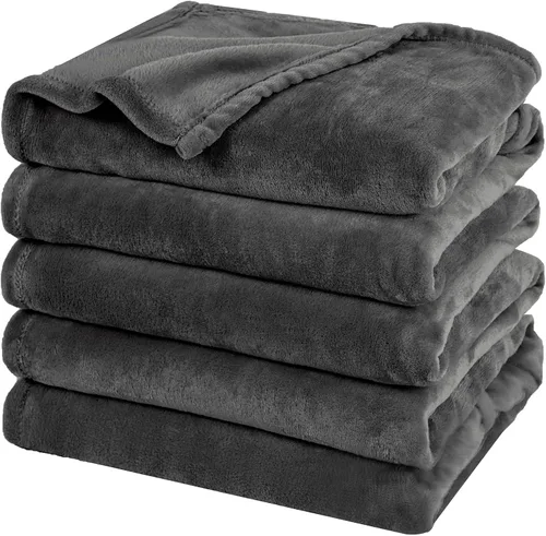 Vista 70 de PHF - Manta de forro polar, tamaño King, 120 x 4.23 – 10.58 oz, ligera, cálida, color beige