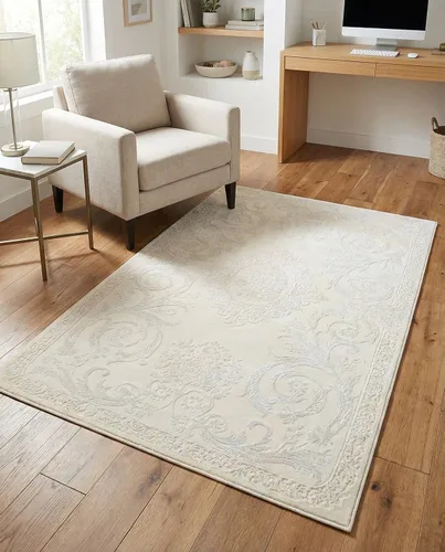 Vista 45 de Rugs.com Alfombra de la colección Finsbury, alfombra mediana de 2 x 3 pies, color beige, perfecta para salas de estar, comedores grandes, planos
