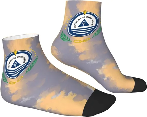 Vista 3 de Coat Of Arms Of Cape Verde Ankle Socks Winter Low Cut Sports Warm Comfort Breathable Casual Socks For Mens And Womens