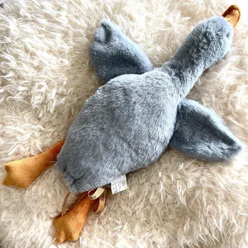 Vista 14 de Tanha Peluche de ganso, suave felpa de ganso, lindo ganso de peluche, animal de peluche de pato, 20 pulgadas, marrón