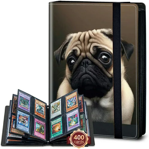 Vista 57 de Rossy Carpeta de tarjetas con 4 bolsillos, carpeta de tarjetas intercambiables, álbum de colección de tarjetas, para 160 tarjetas, carpeta