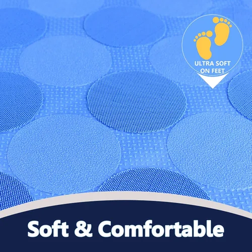 Vista 3 de SafeLand - Tapete antideslizante para baño, ducha, bañera, material TPR, ecológico, sin PVC, lavable a máquina, sin olor, con potentes ventosas