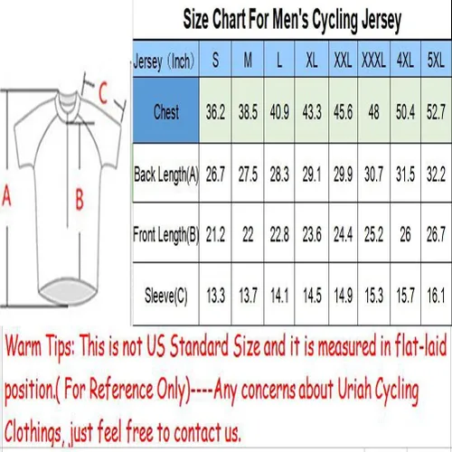 Vista 2 de Uriah - Camiseta de ciclismo para hombre, manga corta, reflectante