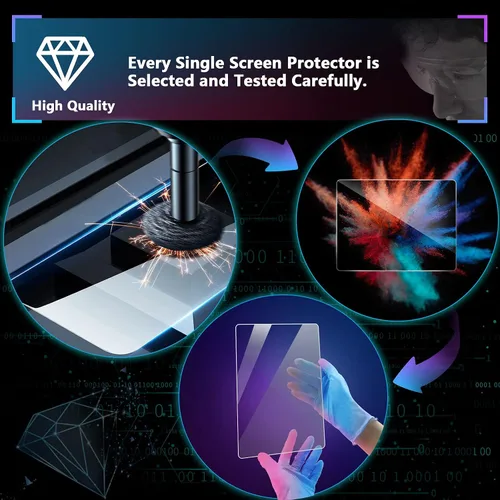 Vista 6 de SXCY Protector de pantalla de vidrio templado para VW ID.4 2021-2023 de 12 pulgadas para 2023 VW ID.4 ID 4 Pro S Accesorios Protector de pantalla