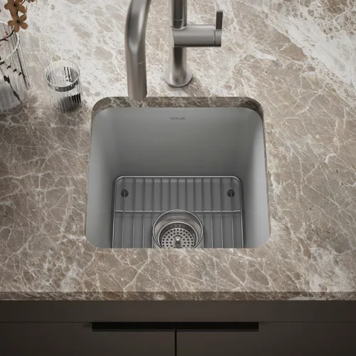 Vista 63 de Kohler K-8223-CM5 Cairn - Grifos para fregadero de cocina, color beige mate