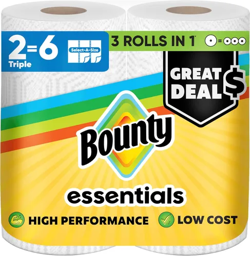 Vista 7 de Bounty 75720 Essentials Select-A-Size - Toallas de papel, 2 capas, 78 hojas/rollo, 12 rollos/cartón, 12 unidades (paquete de 1)
