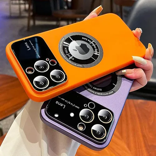 Vista 2 de SKYLMW Funda para iPhone 11 de 6.1 pulgadas 2019, diseño de ventana grande, PC duro integrado de lujo protector de lente de cámara de protección