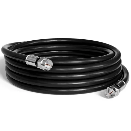 Vista 9 de Cable coaxial THE CIMPLE CO, 1 pie, para interior/exterior, Internet de alta velocidad, extensión para satélite, RG6, coaxial de doble blindaje