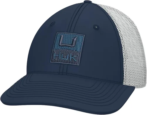 Vista 60 de HUK - Gorra de camionero de malla para hombre con cierre a presión Gorra de pesca antirreflectante