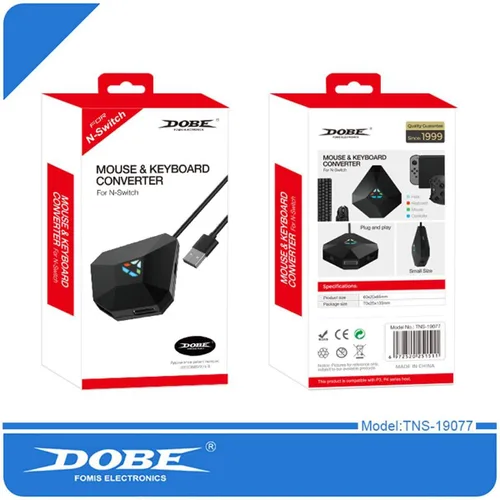 Vista 9 de Dobe TNS-19077 NS-Switch Adaptador de teclado y mouse para Nintendo SwitchPS4PS3Xbox ONE360 Host Series Conversor conexión original de guía de mango