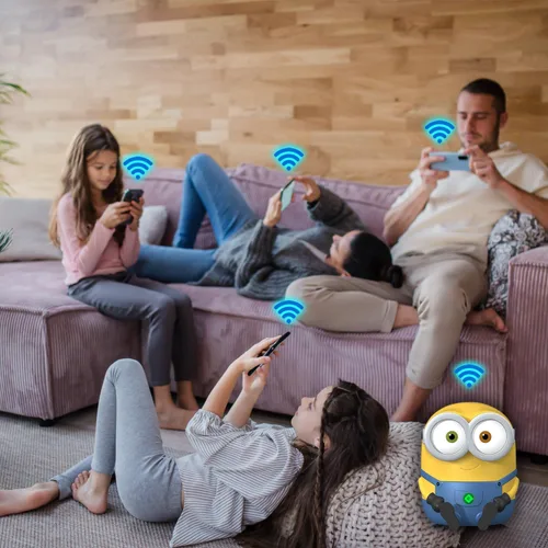 Vista 7 de Davolink Minions Series WiFi 6 / 6E Router de Gaming Extensor WiFi Dual y Tri-Band Gigabit Sistema de Malla de Internet Inalámbrico Streaming 8K